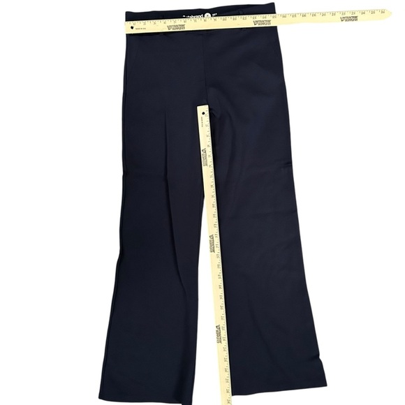 Betabrand‎ Classic Dress Pant Yoga Pants Straight Leg Navy Blue Medium Petite - Picture 4 of 6